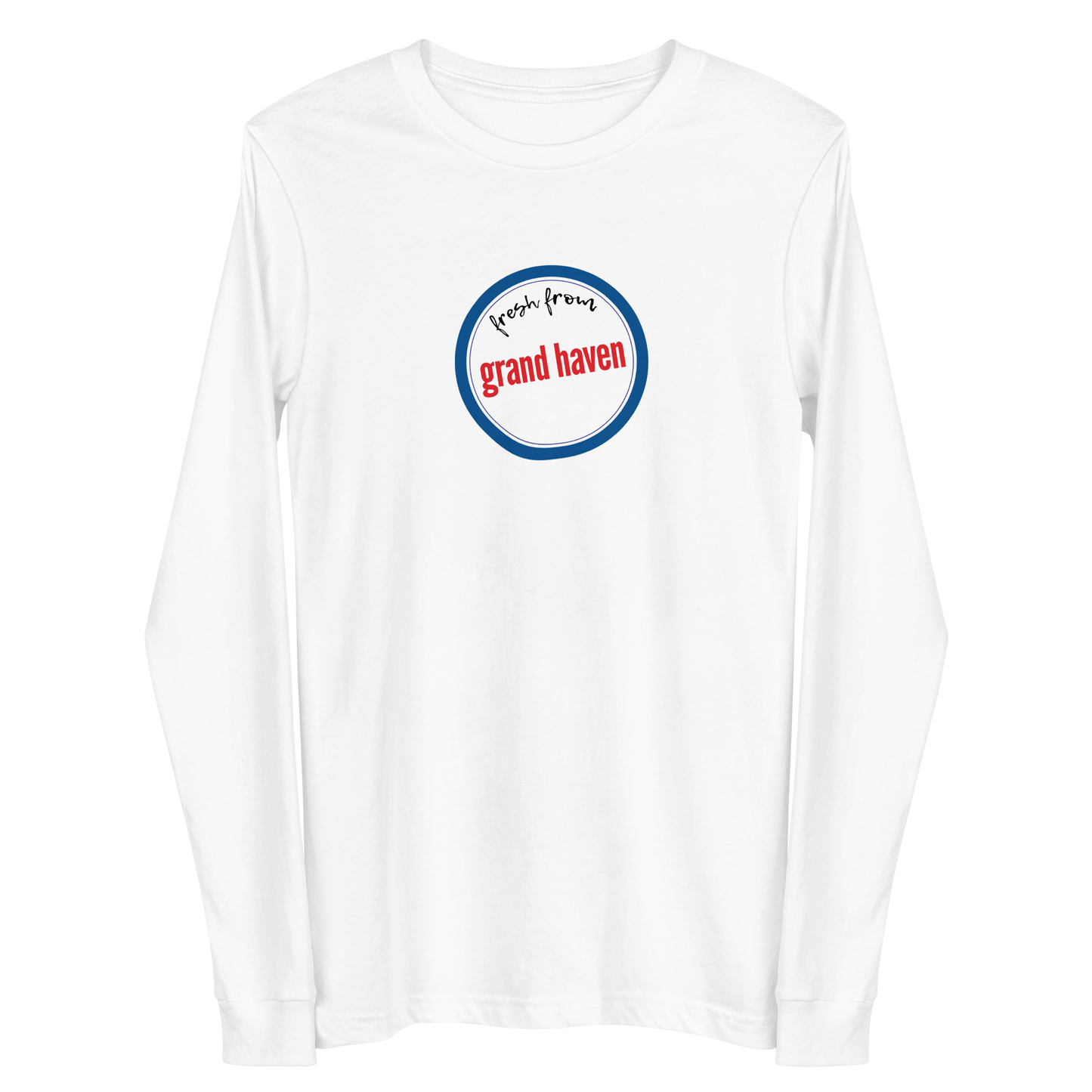 'Fresh From Grand Haven' Long Sleeve T-Shirt (Hypermarket Parody) | Unisex