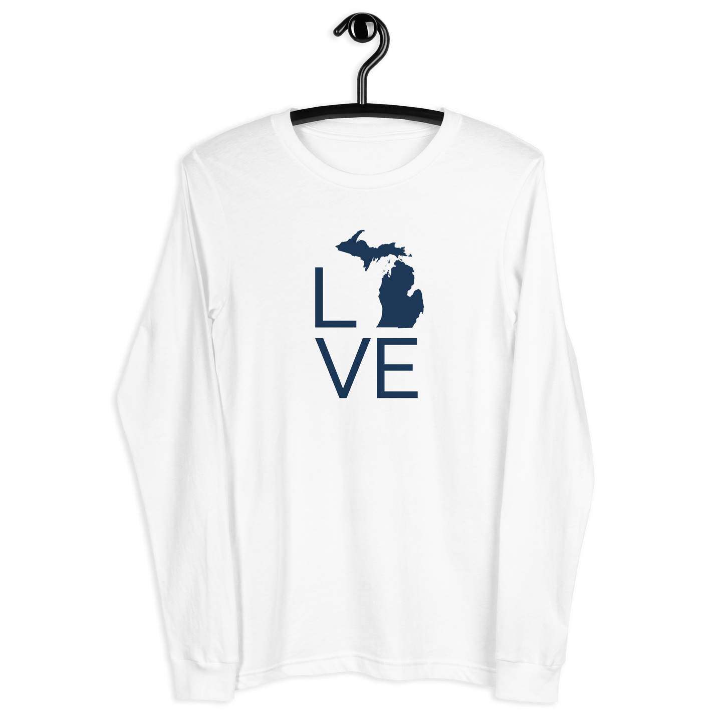 Michigan 'Love' T-Shirt (Thin Sans Font) | Unisex Long Sleeve