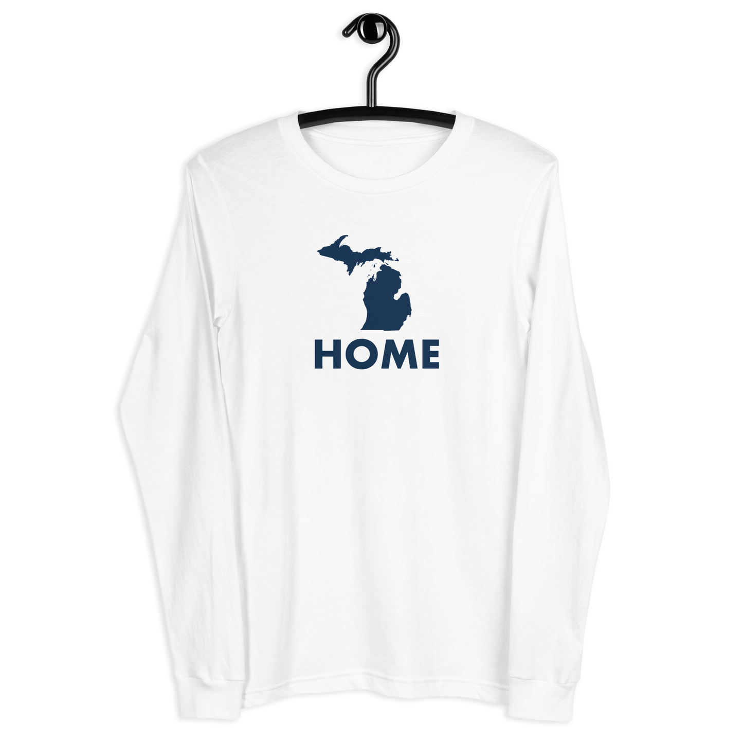 Michigan 'Home' T-Shirt (Geometric Sans Font) | Unisex Long Sleeve