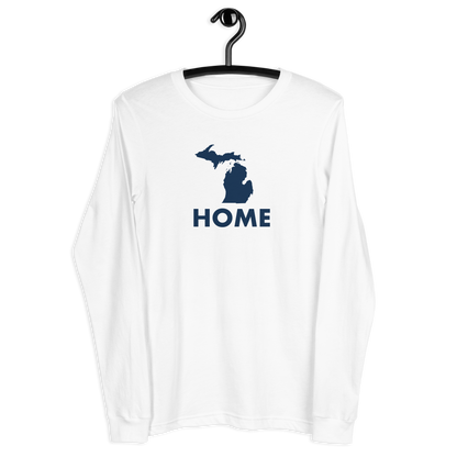 Michigan 'Home' T-Shirt (Geometric Sans Font) | Unisex Long Sleeve