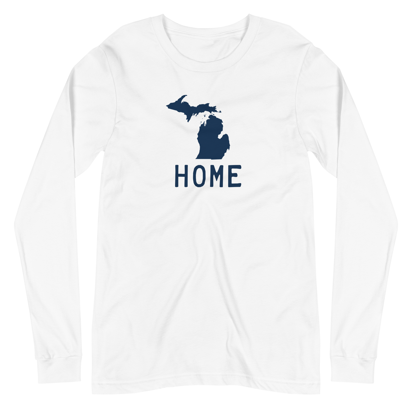 Michigan 'Home' T-Shirt (Licence Plate Font) | Unisex Long Sleeve