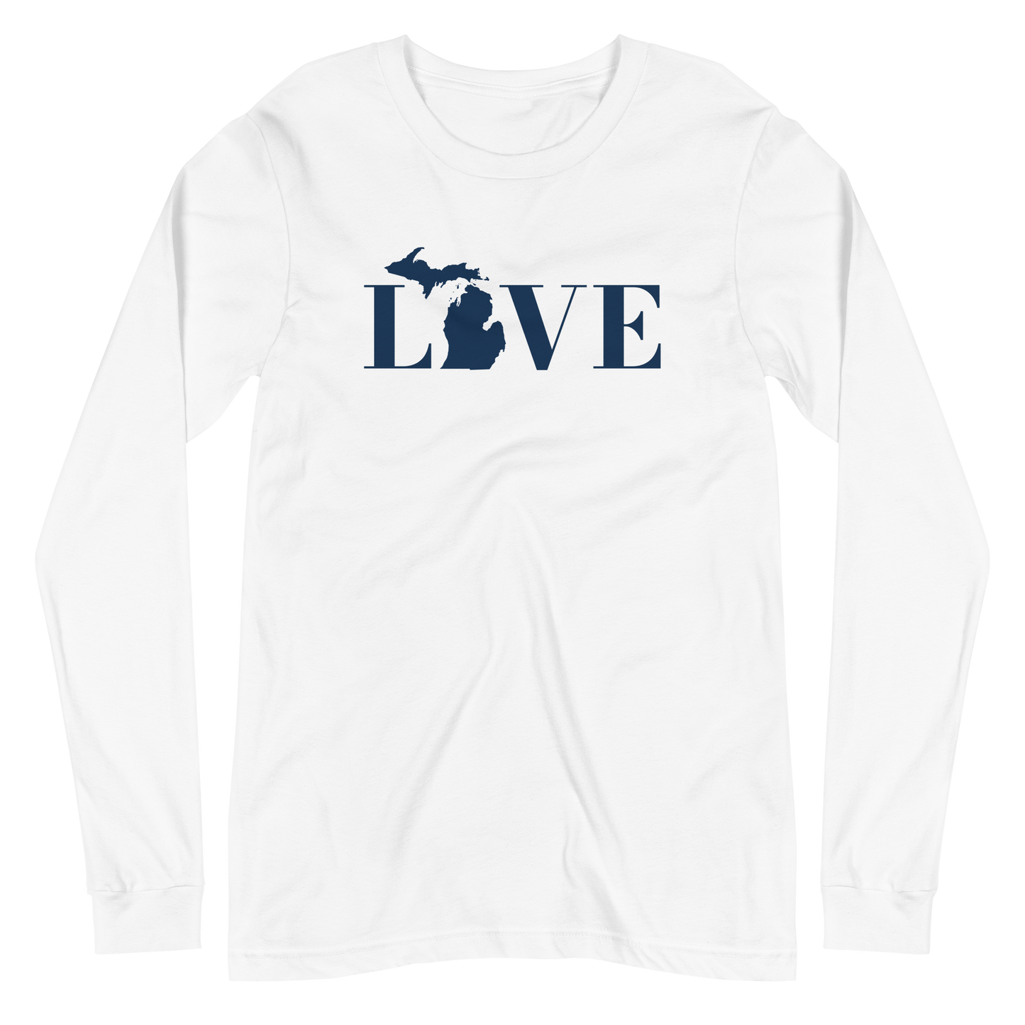 Michigan 'Love' T-Shirt (Didone Font) | Unisex Long Sleeve