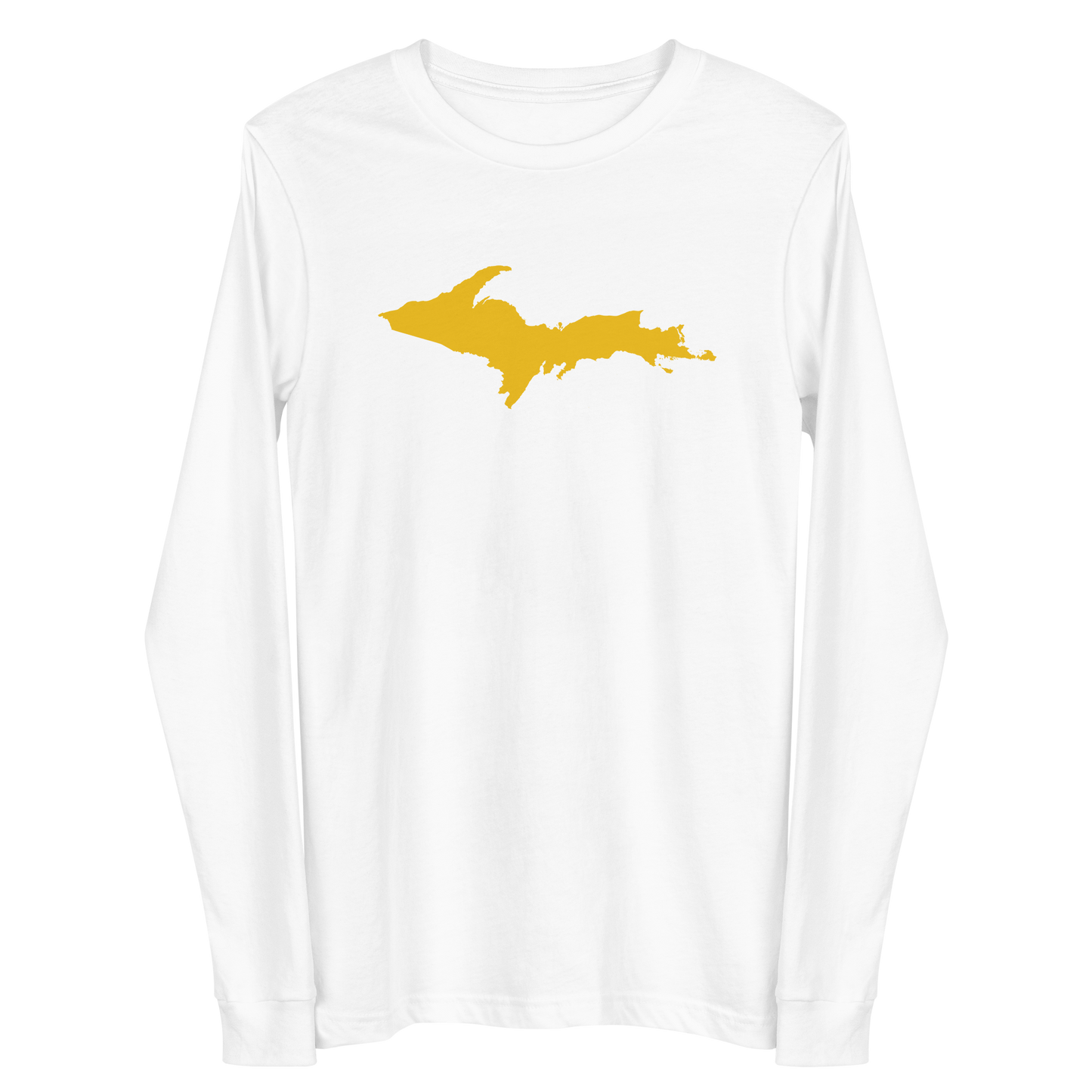 Michigan Upper Peninsula T-Shirt (w/ Gold UP Outline) | Unisex Long Sleeve