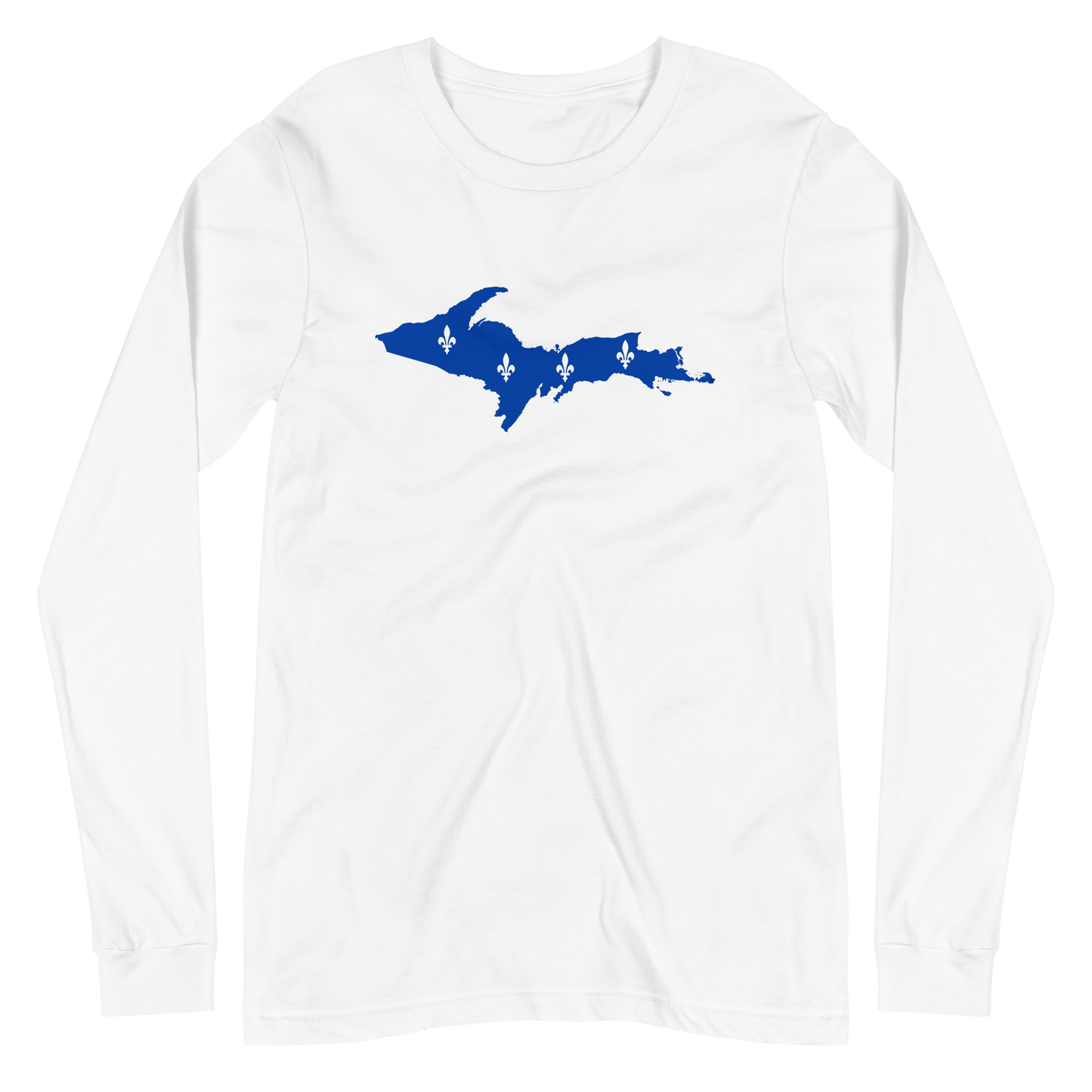 Michigan Upper Peninsula T-Shirt (w/ UP Quebec Flag Outline) | Unisex Long Sleeve