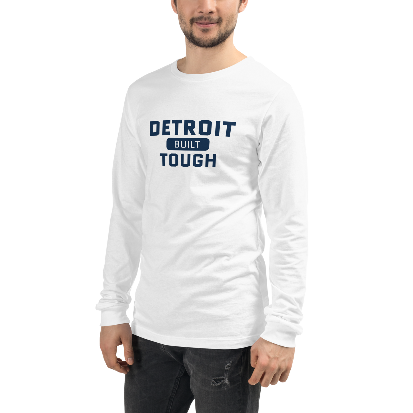 'Built Detroit Tough' Long Sleeve T-Shirt | Unisex