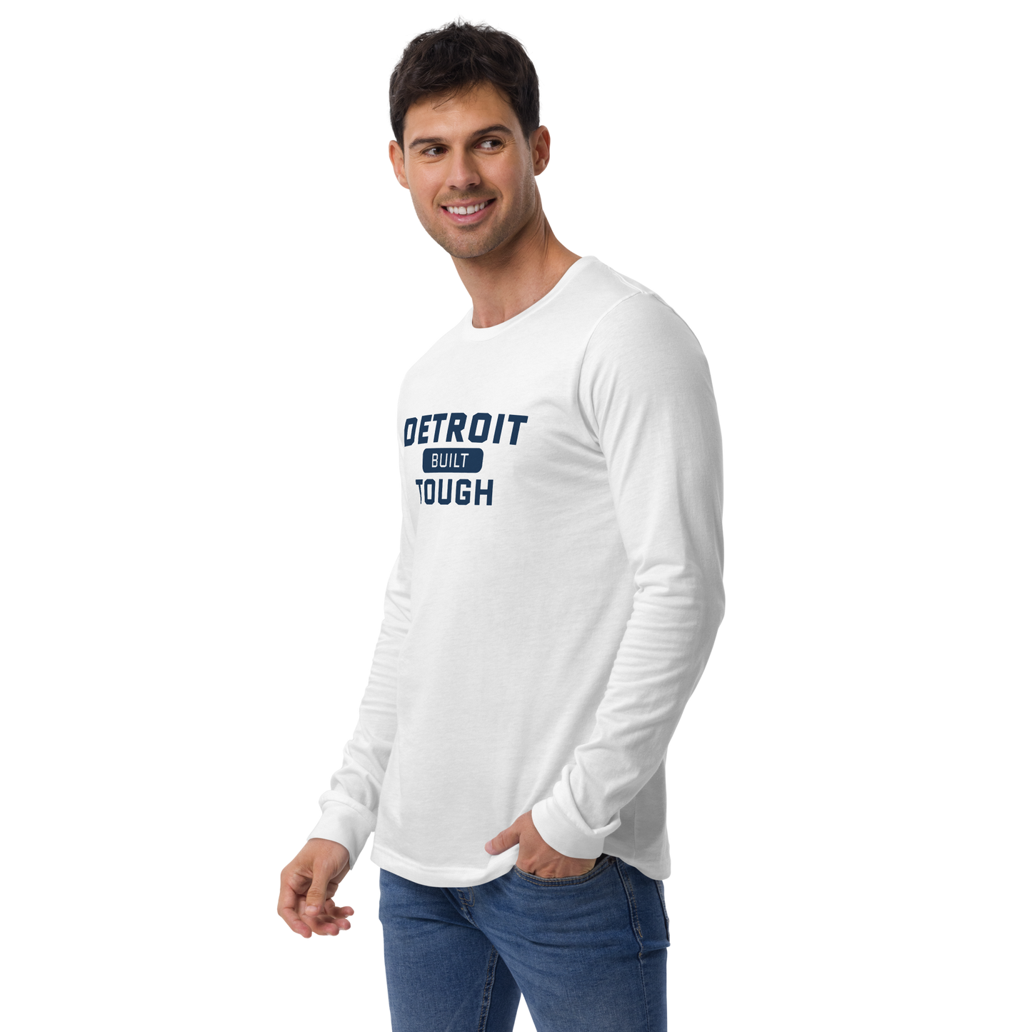 'Built Detroit Tough' Long Sleeve T-Shirt | Unisex