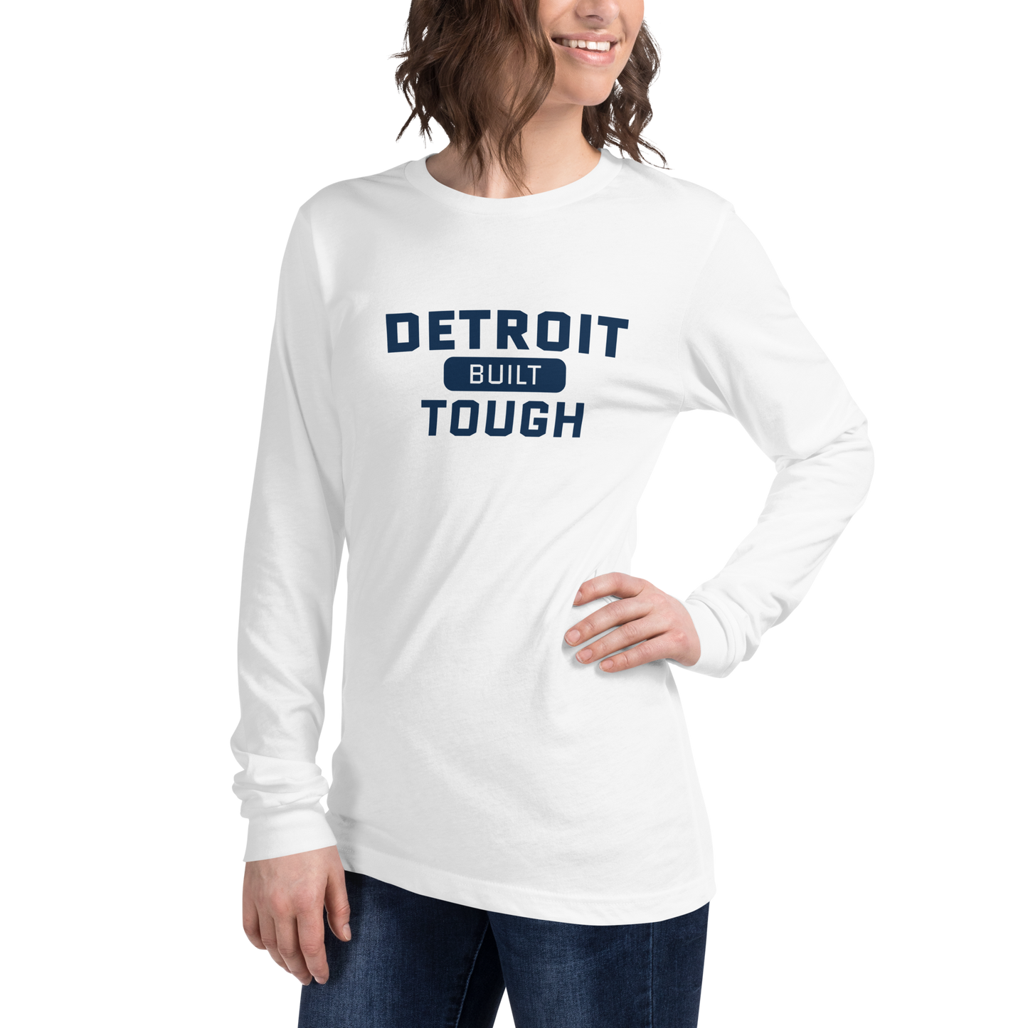 'Built Detroit Tough' Long Sleeve T-Shirt | Unisex