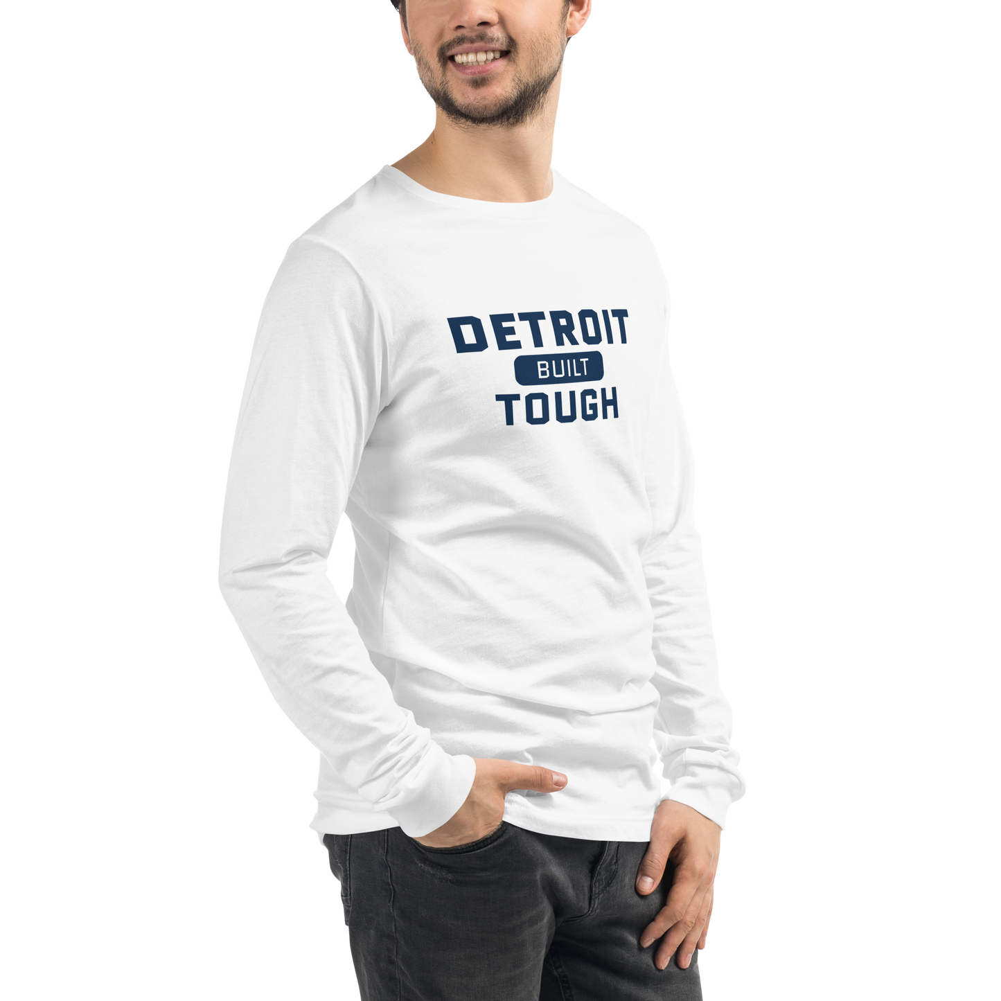 'Built Detroit Tough' Long Sleeve T-Shirt | Unisex