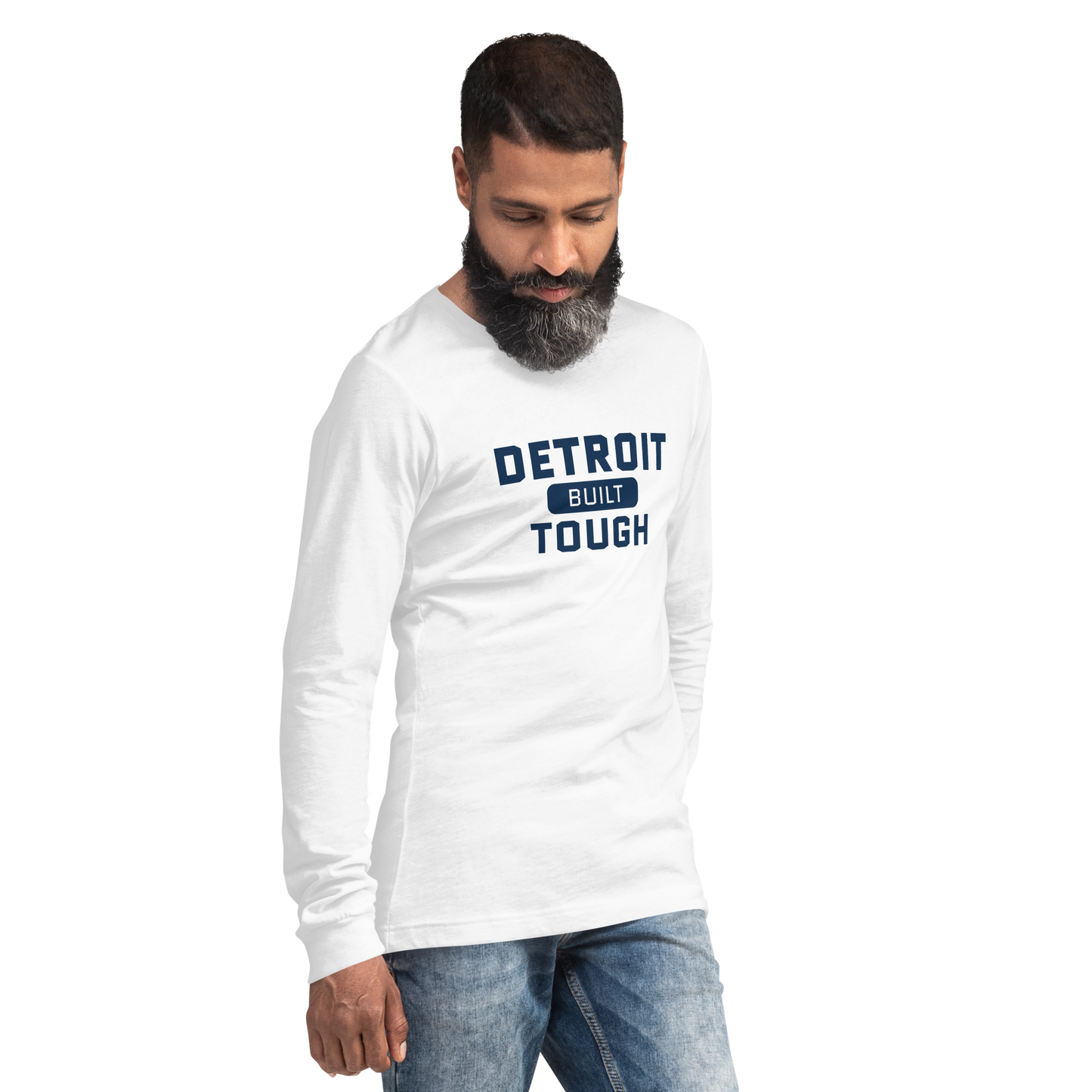 'Built Detroit Tough' Long Sleeve T-Shirt | Unisex