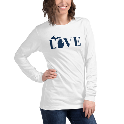 Michigan 'Love' T-Shirt (Didone Font) | Unisex Long Sleeve