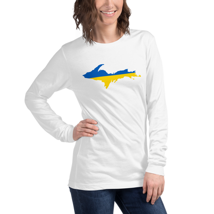 Michigan Upper Peninsula T-Shirt (w/ UP Ukraine Outline) | Unisex Long Sleeve