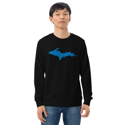 Michigan Upper Peninsula Organic Sweatshirt (w/ Azure UP Outline)