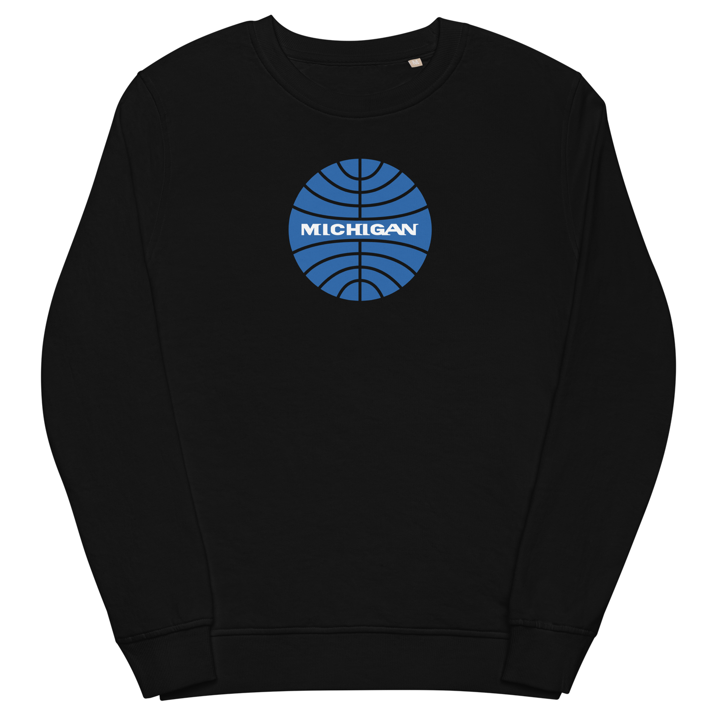 'Michigan' Organic Sweatshirt (Vintage Airline Parody)