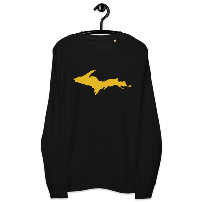 Michigan Upper Peninsula Organic Sweatshirt (w/ Gold UP Outline)