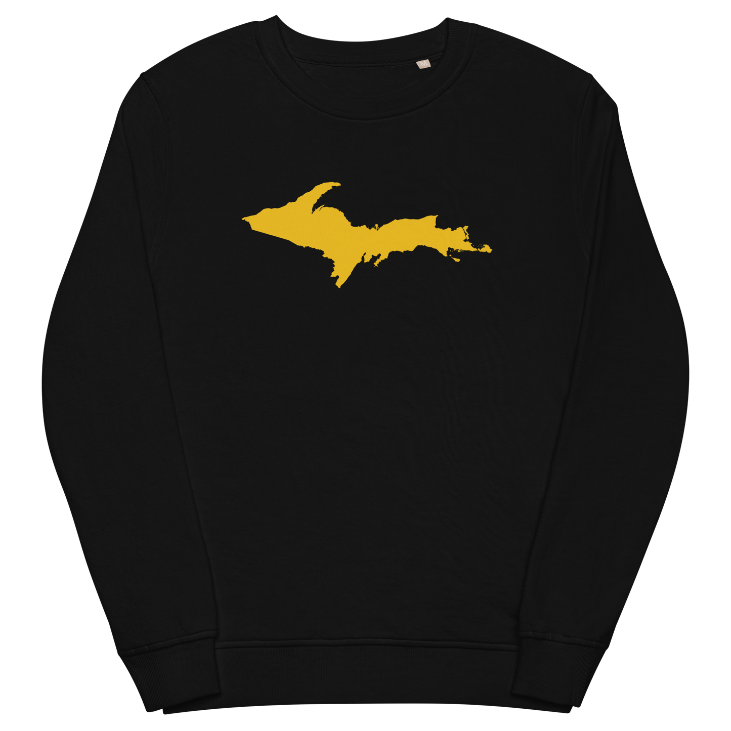 Michigan Upper Peninsula Organic Sweatshirt (w/ Gold UP Outline)