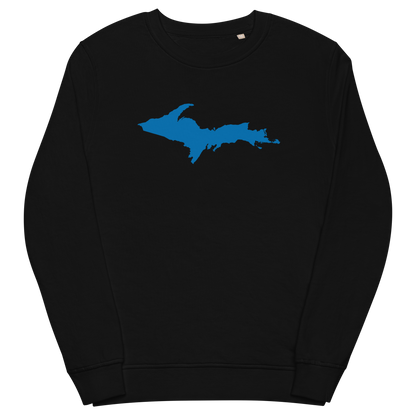 Michigan Upper Peninsula Organic Sweatshirt (w/ Azure UP Outline)