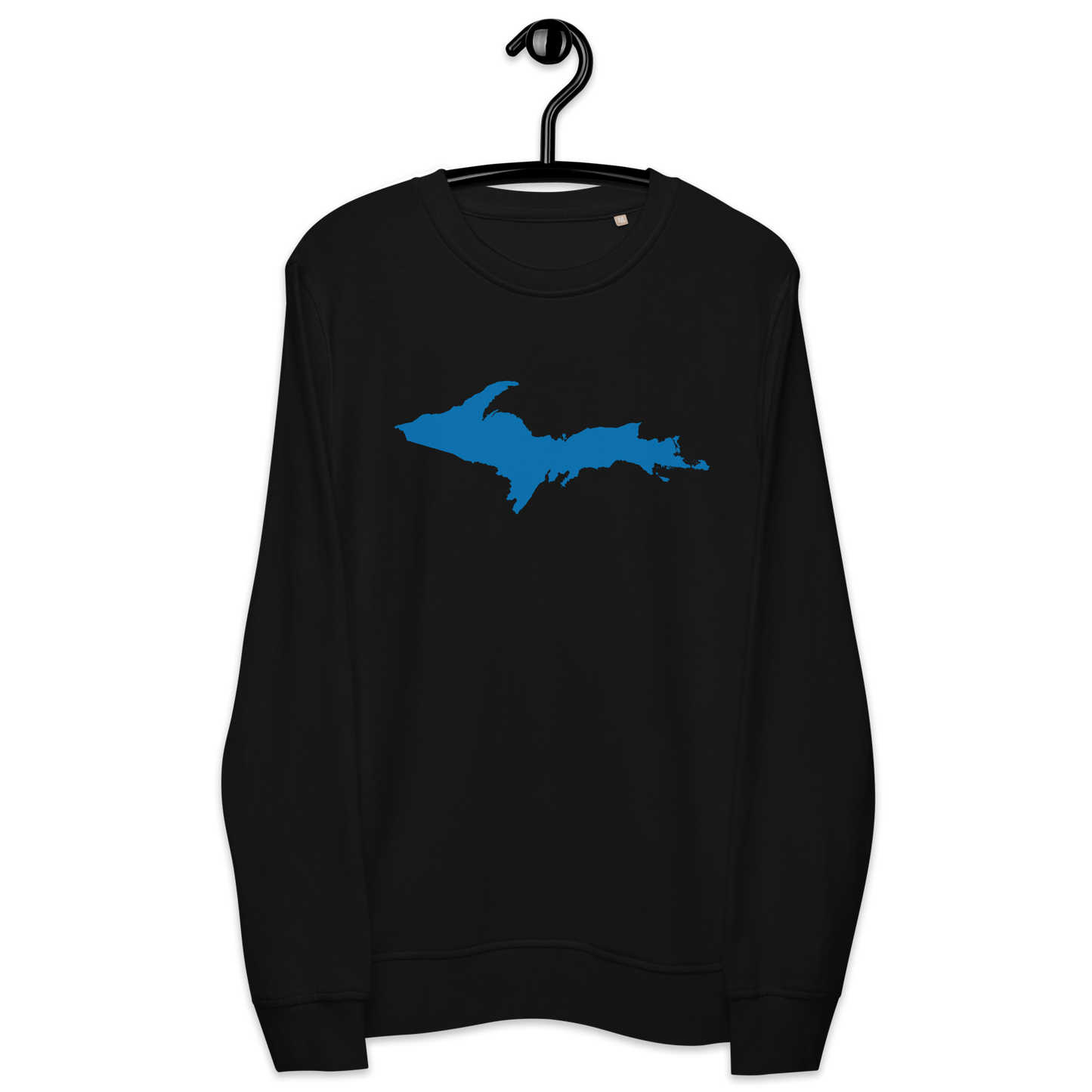 Michigan Upper Peninsula Organic Sweatshirt (w/ Azure UP Outline)