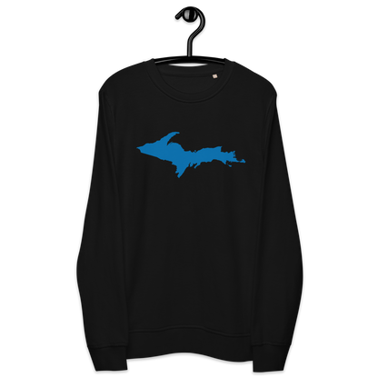 Michigan Upper Peninsula Organic Sweatshirt (w/ Azure UP Outline)