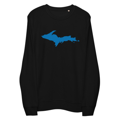 Michigan Upper Peninsula Organic Sweatshirt (w/ Azure UP Outline)