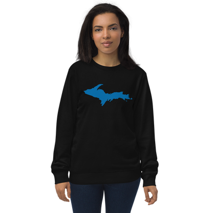 Michigan Upper Peninsula Organic Sweatshirt (w/ Azure UP Outline)