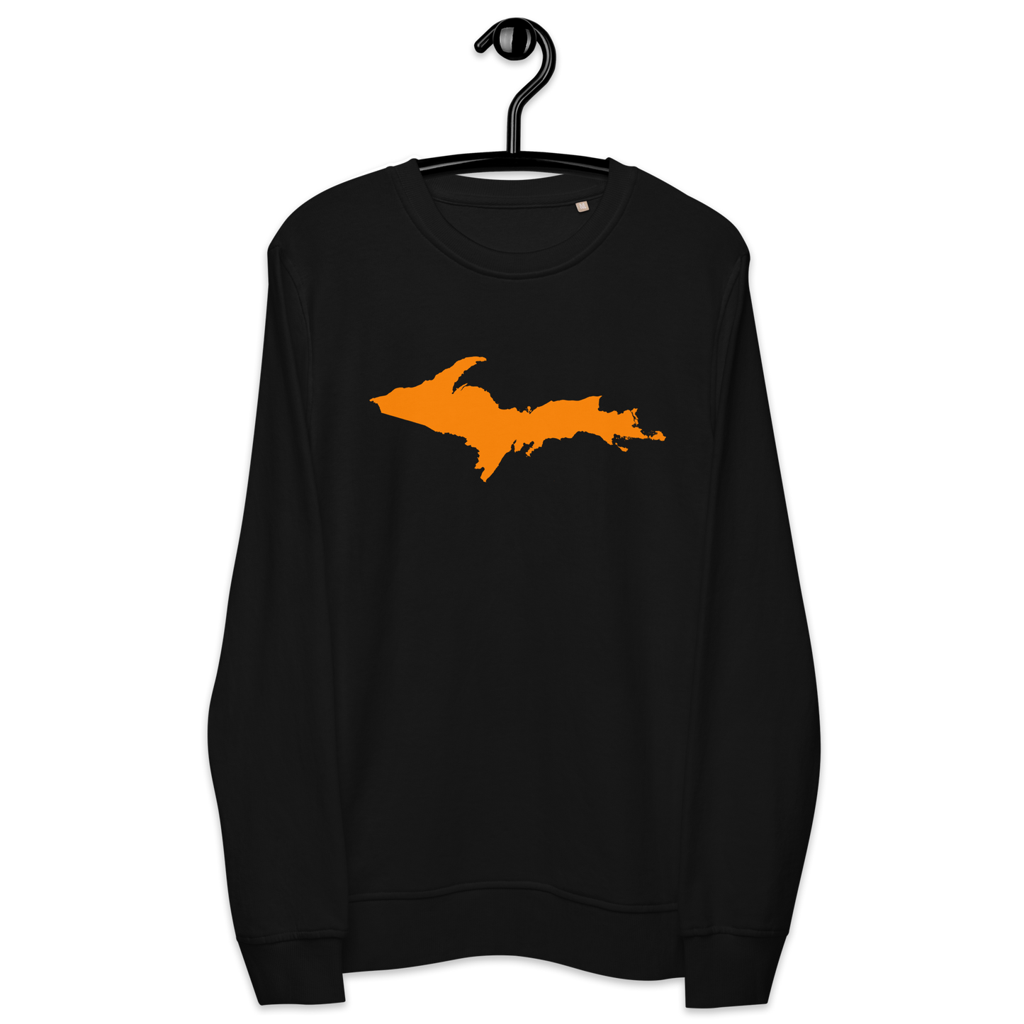 Michigan Upper Peninsula Organic Sweatshirt (w/ Orange UP Outline)