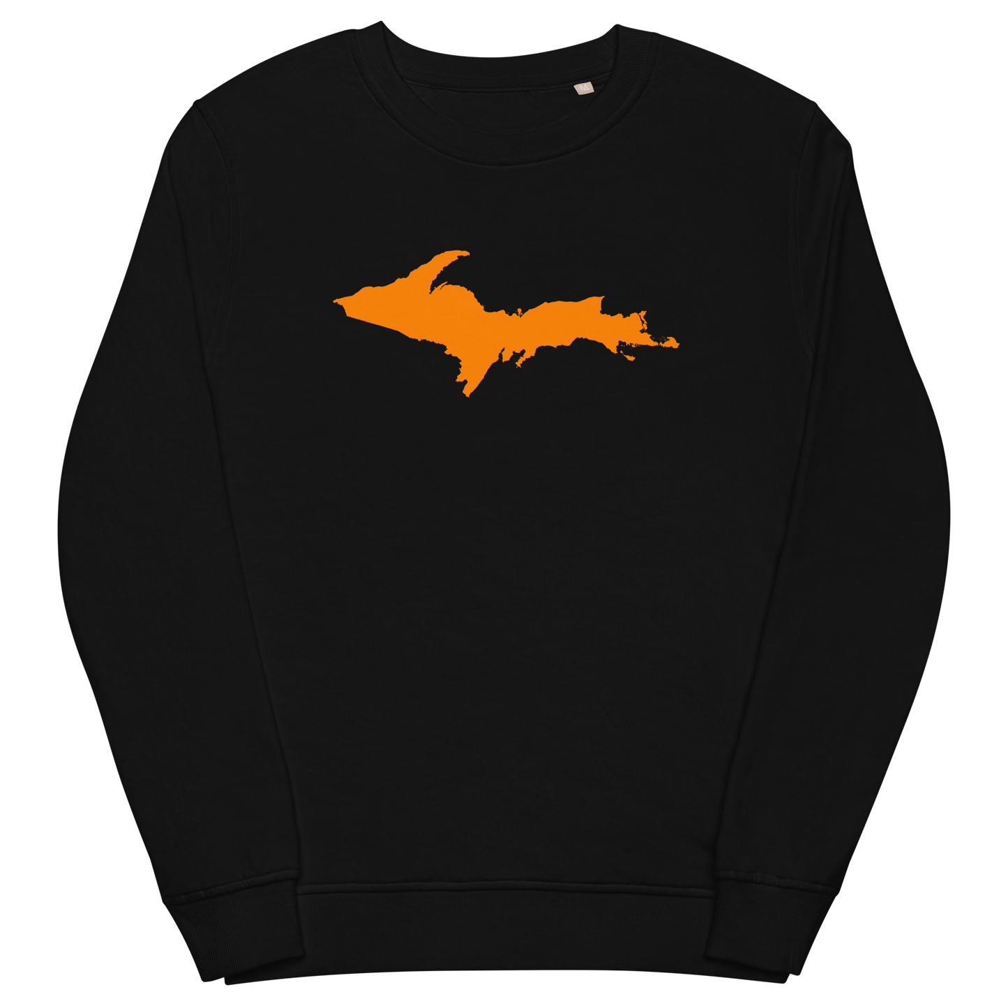 Michigan Upper Peninsula Organic Sweatshirt (w/ Orange UP Outline)