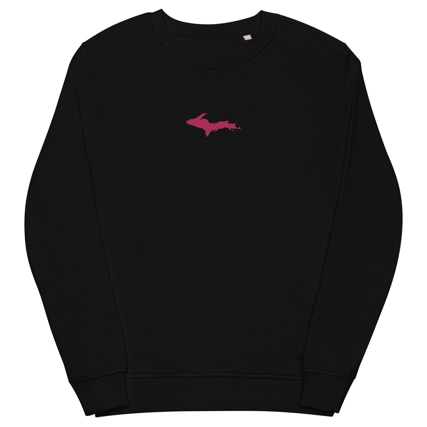 Michigan Upper Peninsula Sweatshirt (w/ Embroidered Pink UP Outline) | Unisex Organic