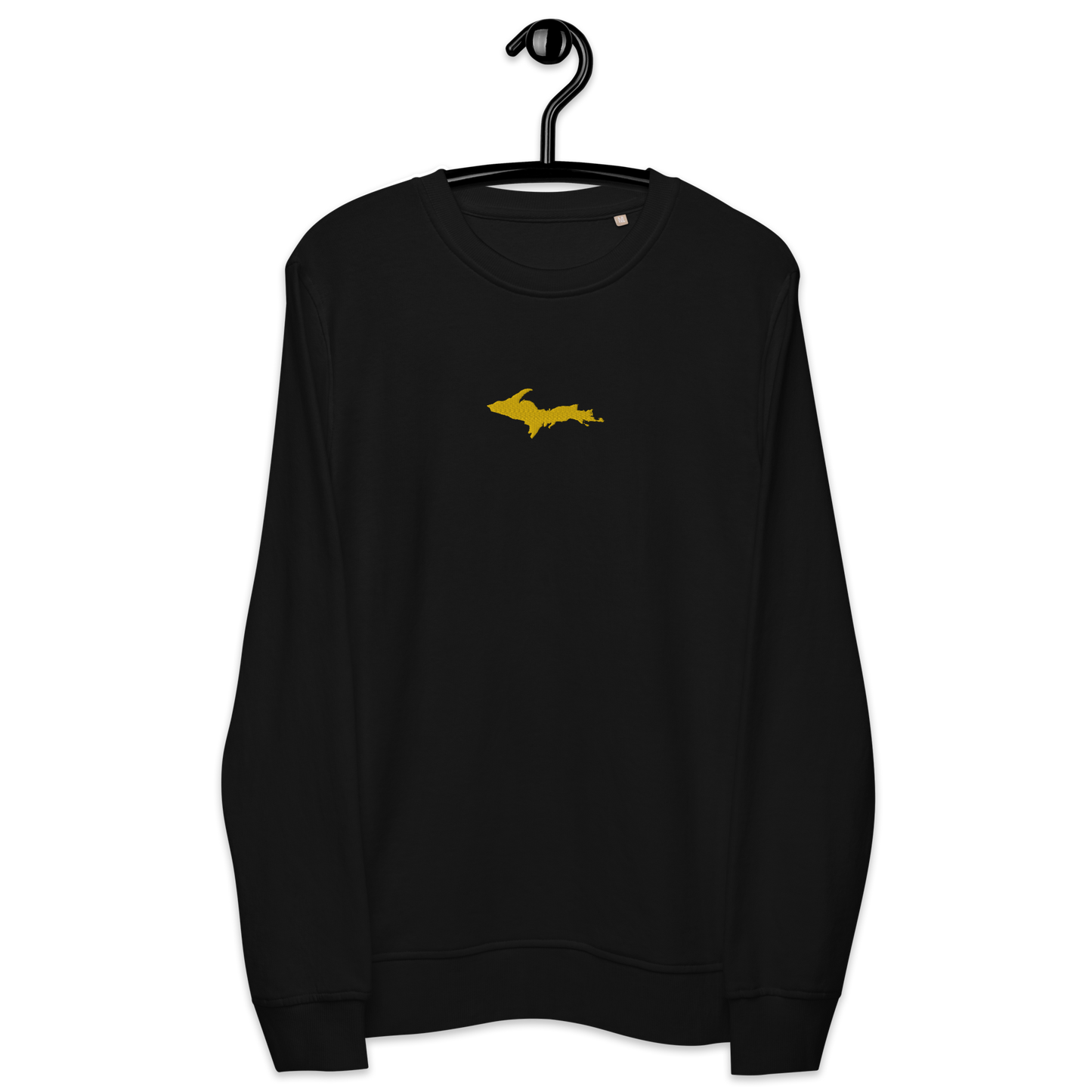 Michigan Upper Peninsula Sweatshirt (w/ Embroidered Gold UP Outline) | Unisex Organic