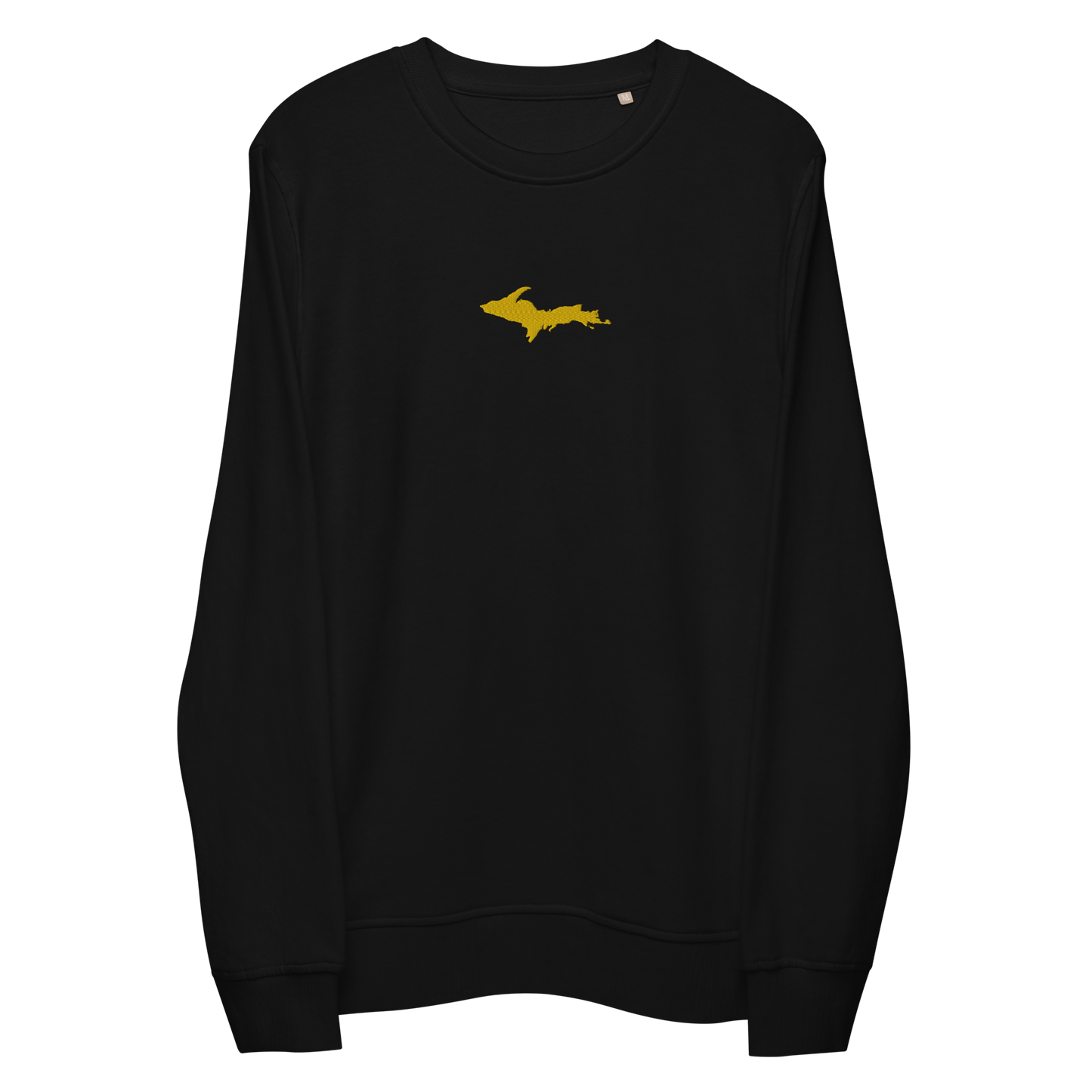 Michigan Upper Peninsula Sweatshirt (w/ Embroidered Gold UP Outline) | Unisex Organic