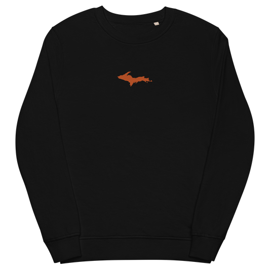 Michigan Upper Peninsula Sweatshirt (w/ Embroidered Orange UP Outline) | Unisex Organic