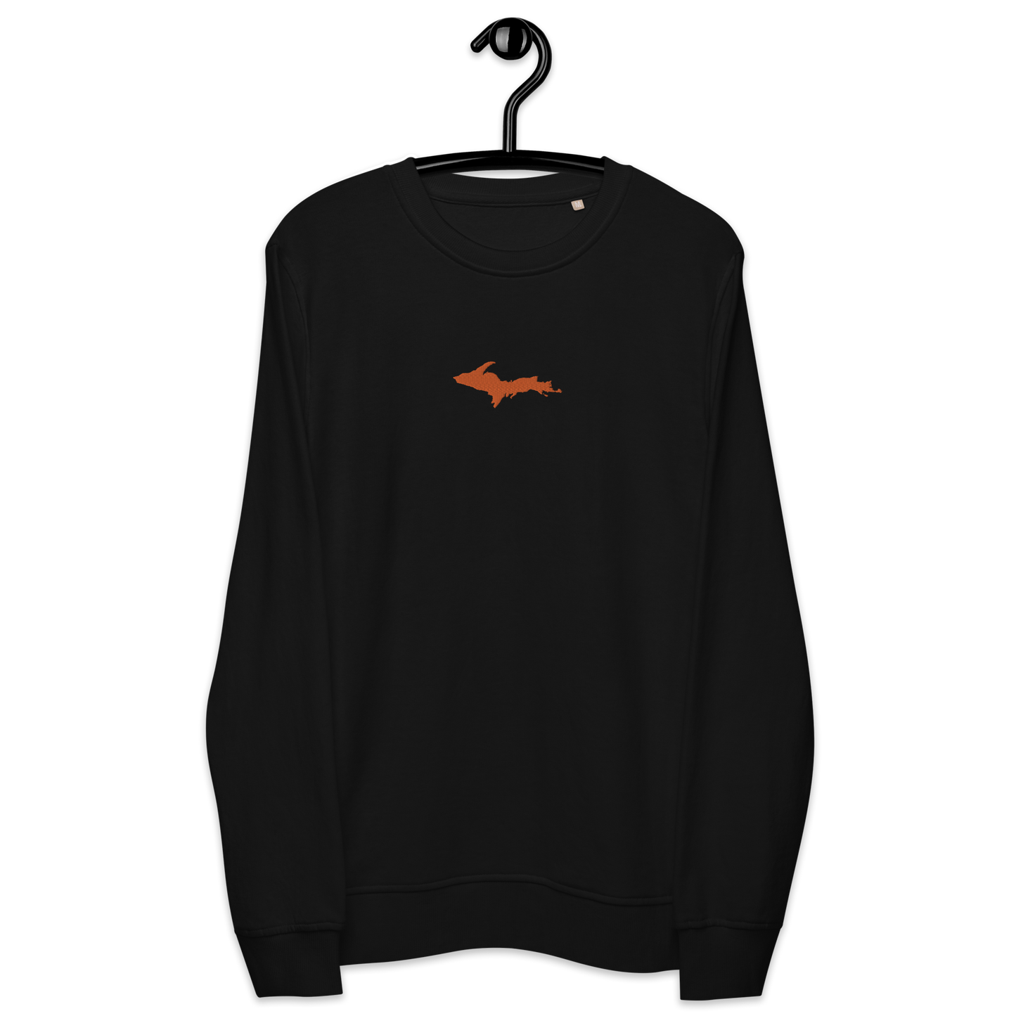 Michigan Upper Peninsula Sweatshirt (w/ Embroidered Orange UP Outline) | Unisex Organic