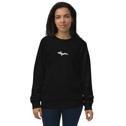 Michigan Upper Peninsula Sweatshirt (w/ Embroidered UP Outline) | Unisex Organic