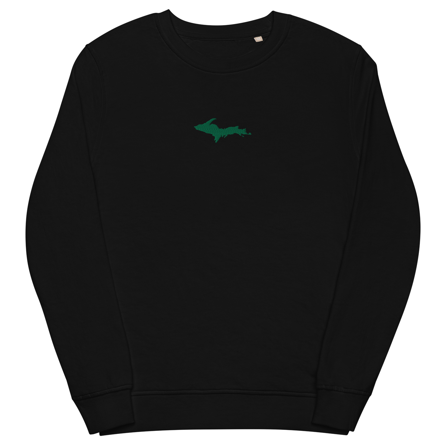 Michigan Upper Peninsula Sweatshirt (w/ Embroidered Green UP Outline) | Unisex Organic