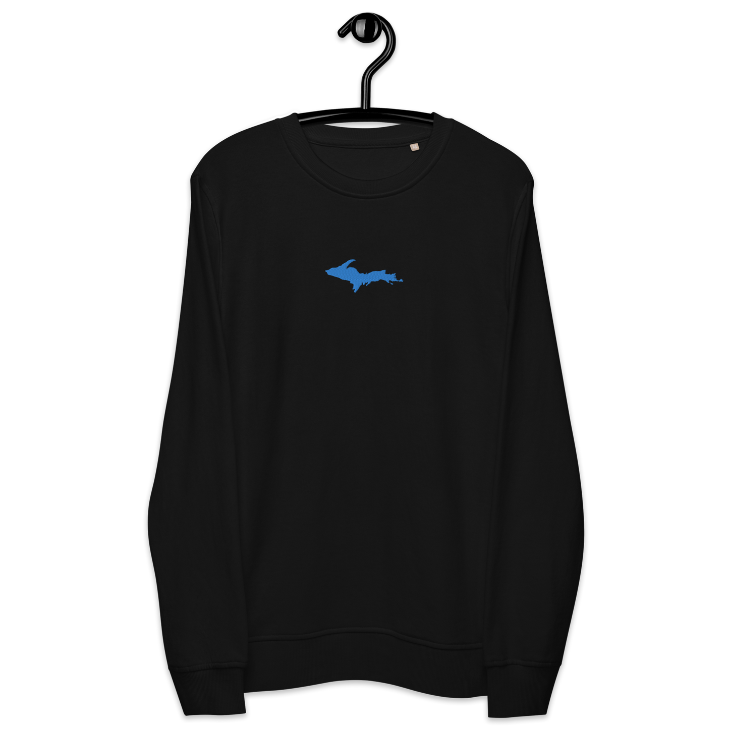 Michigan Upper Peninsula Sweatshirt (w/ Embroidered Azure UP Outline) | Unisex Organic