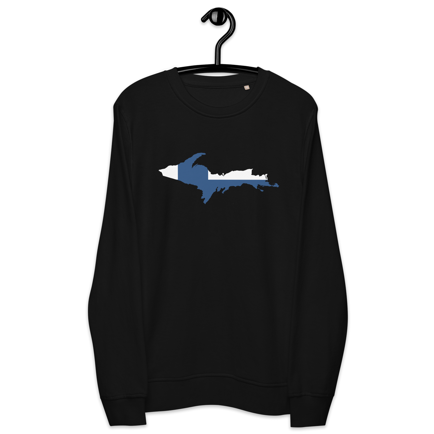 Michigan Upper Peninsula Sweatshirt (w/ UP Finland Flag Outline) | Unisex Organic