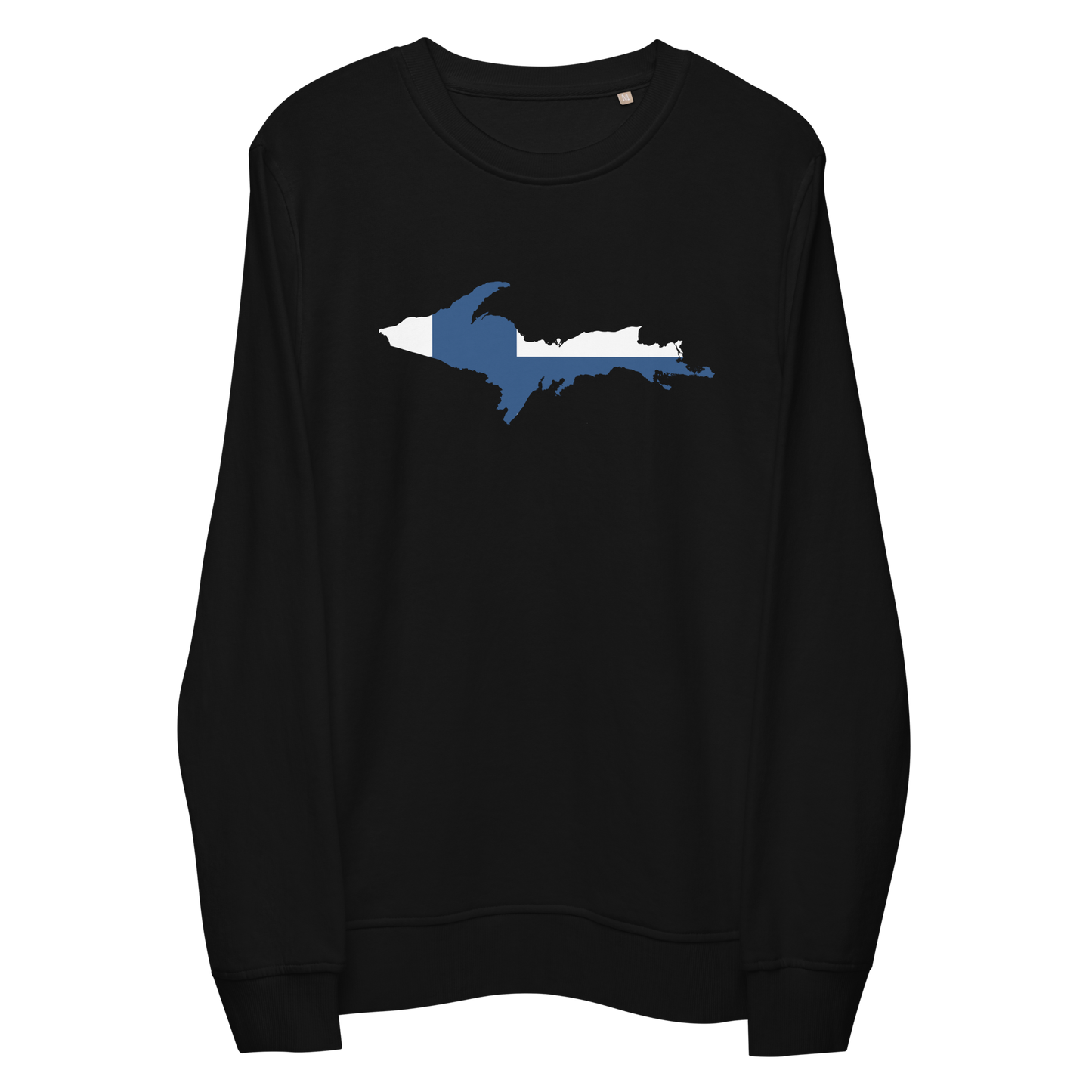 Michigan Upper Peninsula Sweatshirt (w/ UP Finland Flag Outline) | Unisex Organic