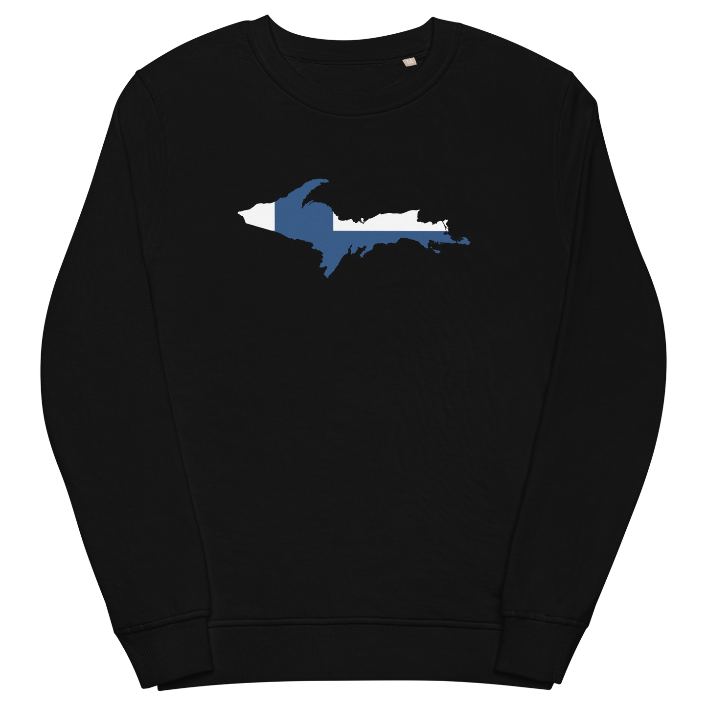 Michigan Upper Peninsula Sweatshirt (w/ UP Finland Flag Outline) | Unisex Organic