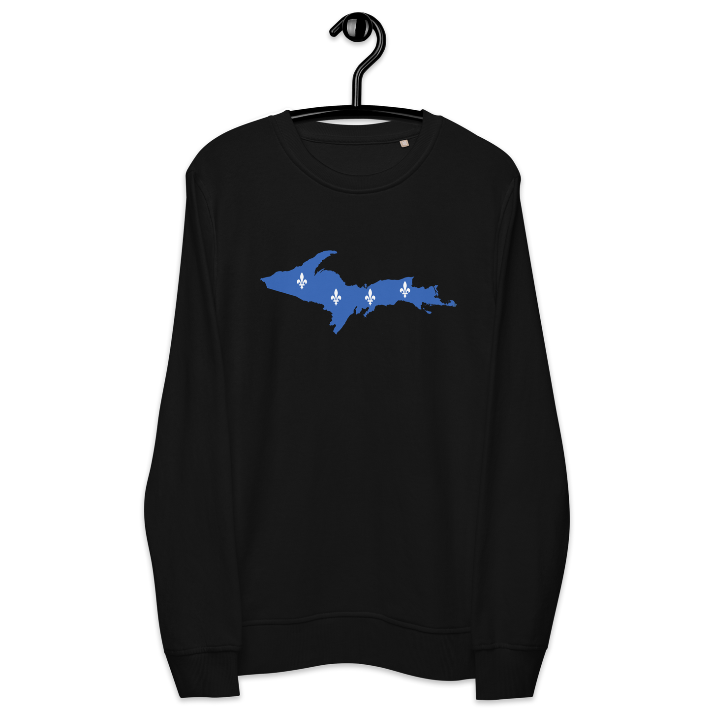 Michigan Upper Peninsula Sweatshirt (w/ UP Quebec Flag Outline) | Unisex Organic