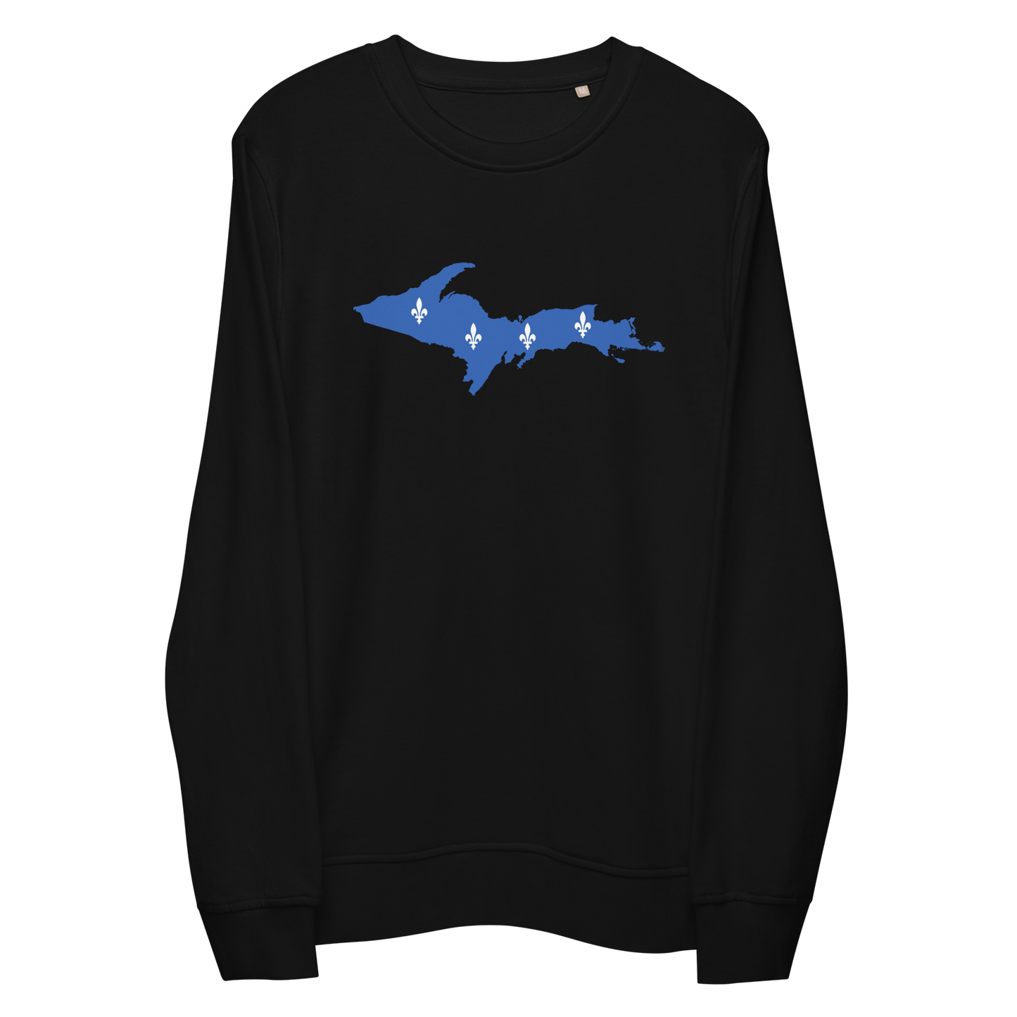 Michigan Upper Peninsula Sweatshirt (w/ UP Quebec Flag Outline) | Unisex Organic