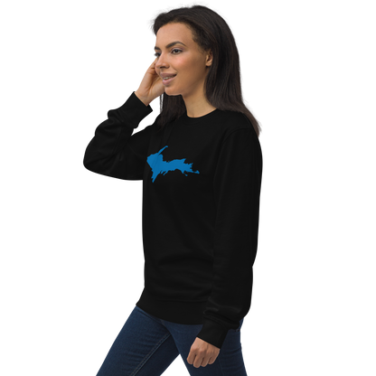 Michigan Upper Peninsula Organic Sweatshirt (w/ Azure UP Outline)