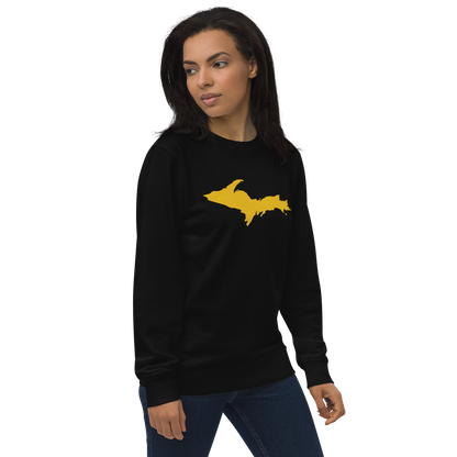 Michigan Upper Peninsula Organic Sweatshirt (w/ Gold UP Outline)