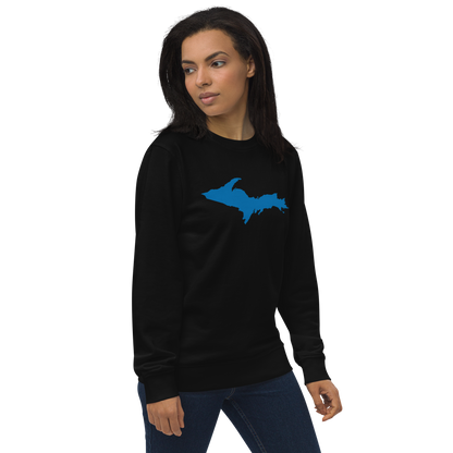 Michigan Upper Peninsula Organic Sweatshirt (w/ Azure UP Outline)