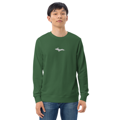 Michigan Upper Peninsula Sweatshirt (w/ Embroidered UP Outline) | Unisex Organic