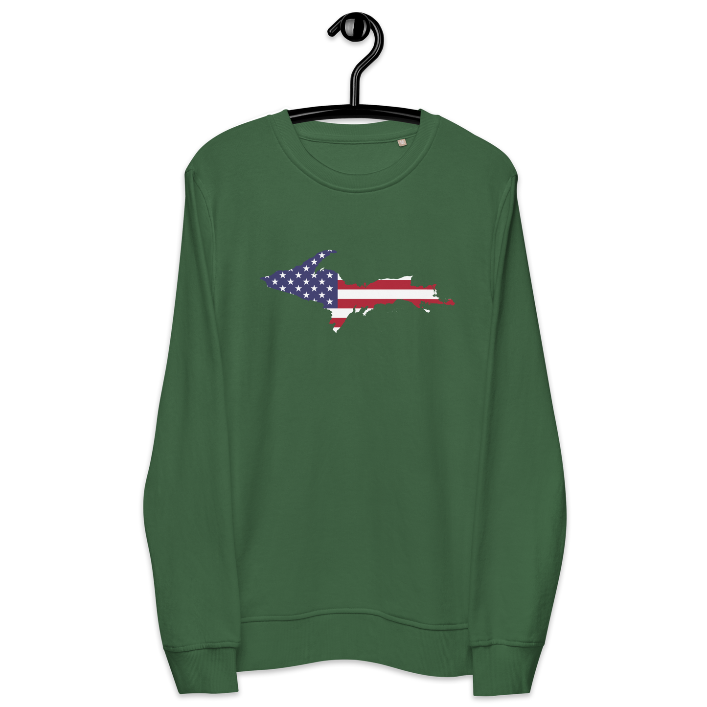 Michigan Upper Peninsula Organic Sweatshirt (w/ UP USA Flag Outline)