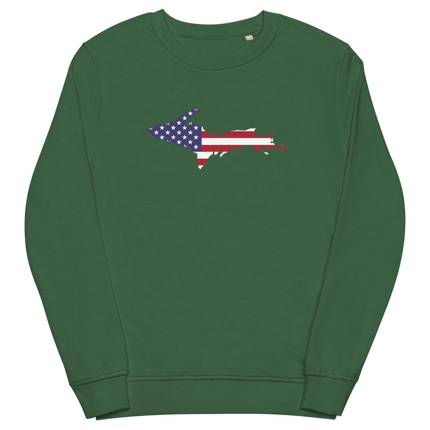 Michigan Upper Peninsula Organic Sweatshirt (w/ UP USA Flag Outline)