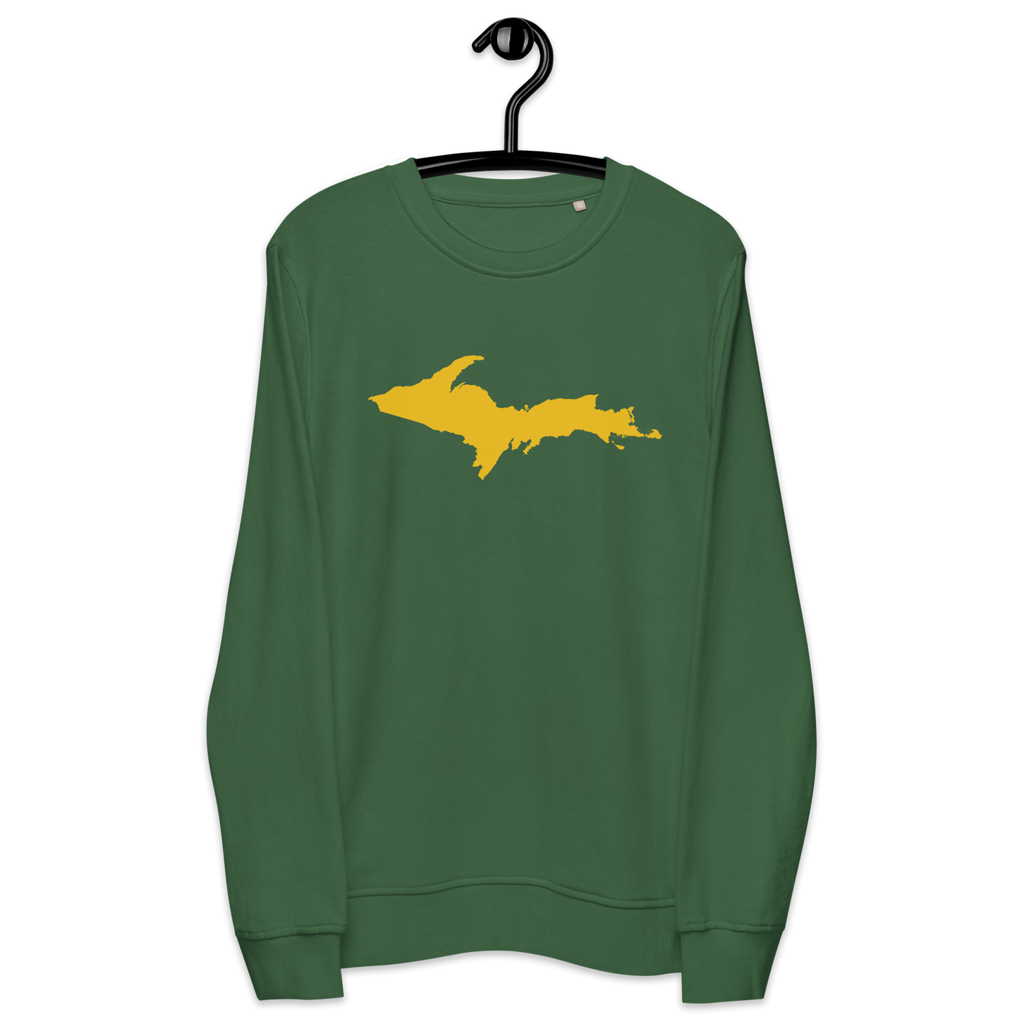 Michigan Upper Peninsula Organic Sweatshirt (w/ Gold UP Outline)