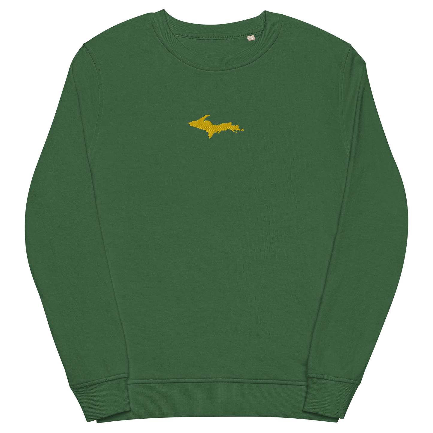 Michigan Upper Peninsula Sweatshirt (w/ Embroidered Gold UP Outline) | Unisex Organic