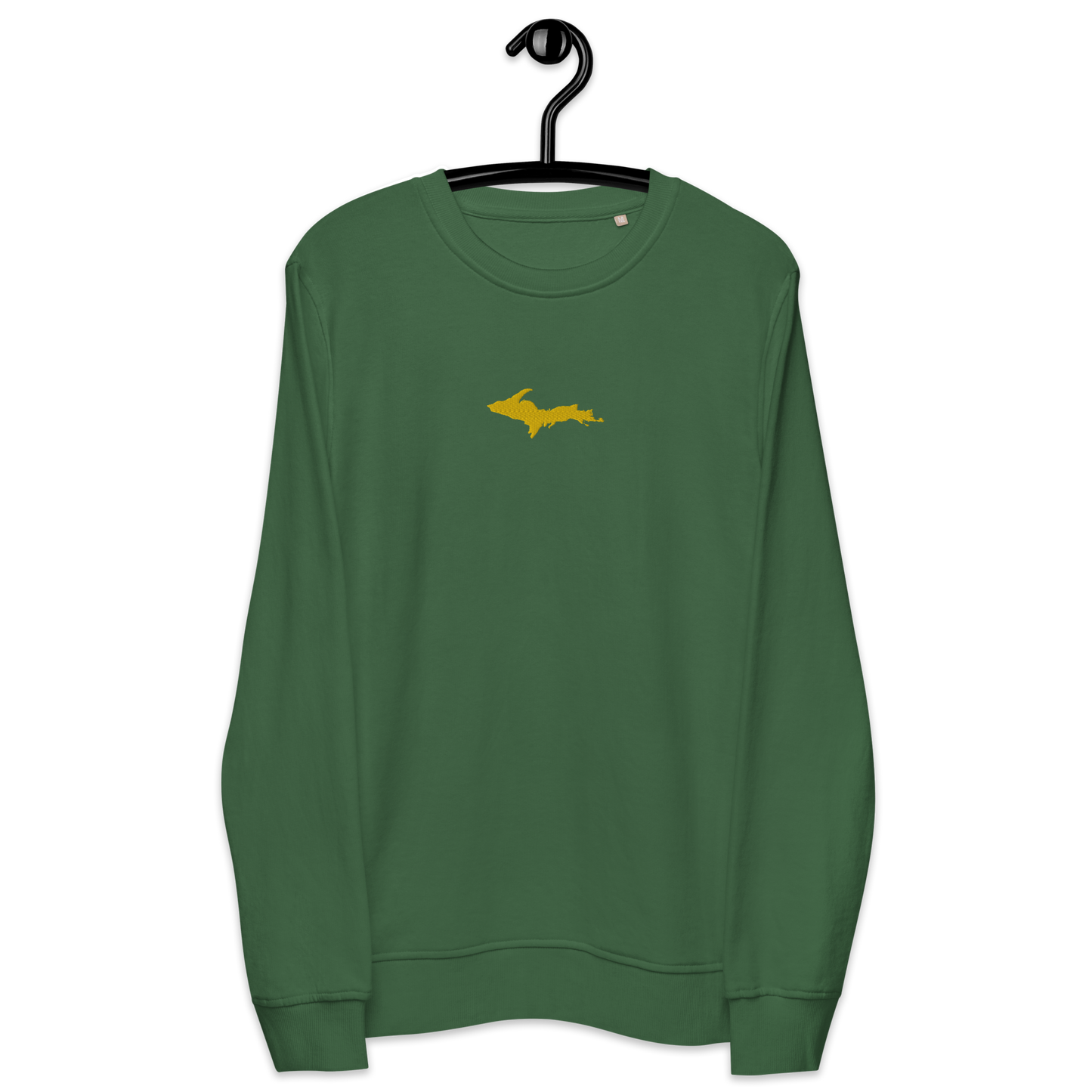 Michigan Upper Peninsula Sweatshirt (w/ Embroidered Gold UP Outline) | Unisex Organic