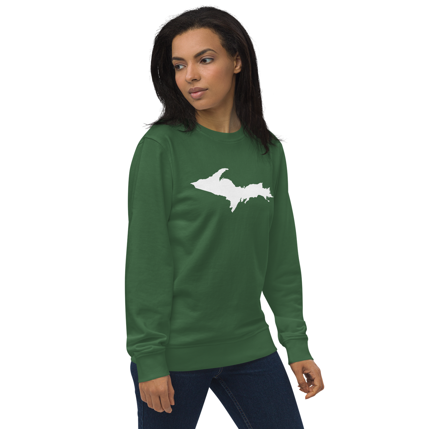 Michigan Upper Peninsula Organic Sweatshirt (w/ UP Outline)