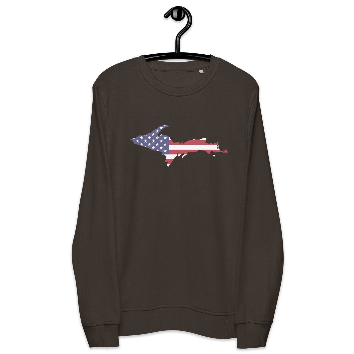 Michigan Upper Peninsula Organic Sweatshirt (w/ UP USA Flag Outline)